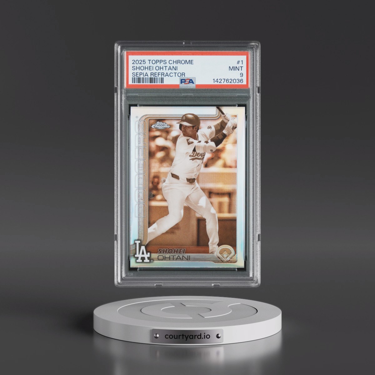 2025 Topps Chrome Shohei Ohtani - Sepia Refractor #1 PSA 9