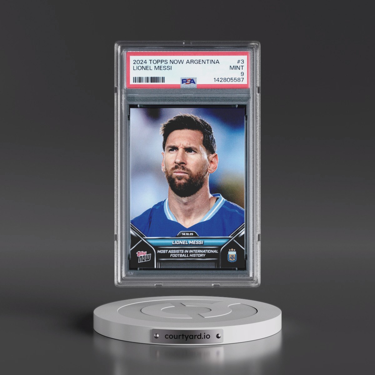 2024 Topps Now Argentina #3 Lionel Messi (PSA 9 MINT)
