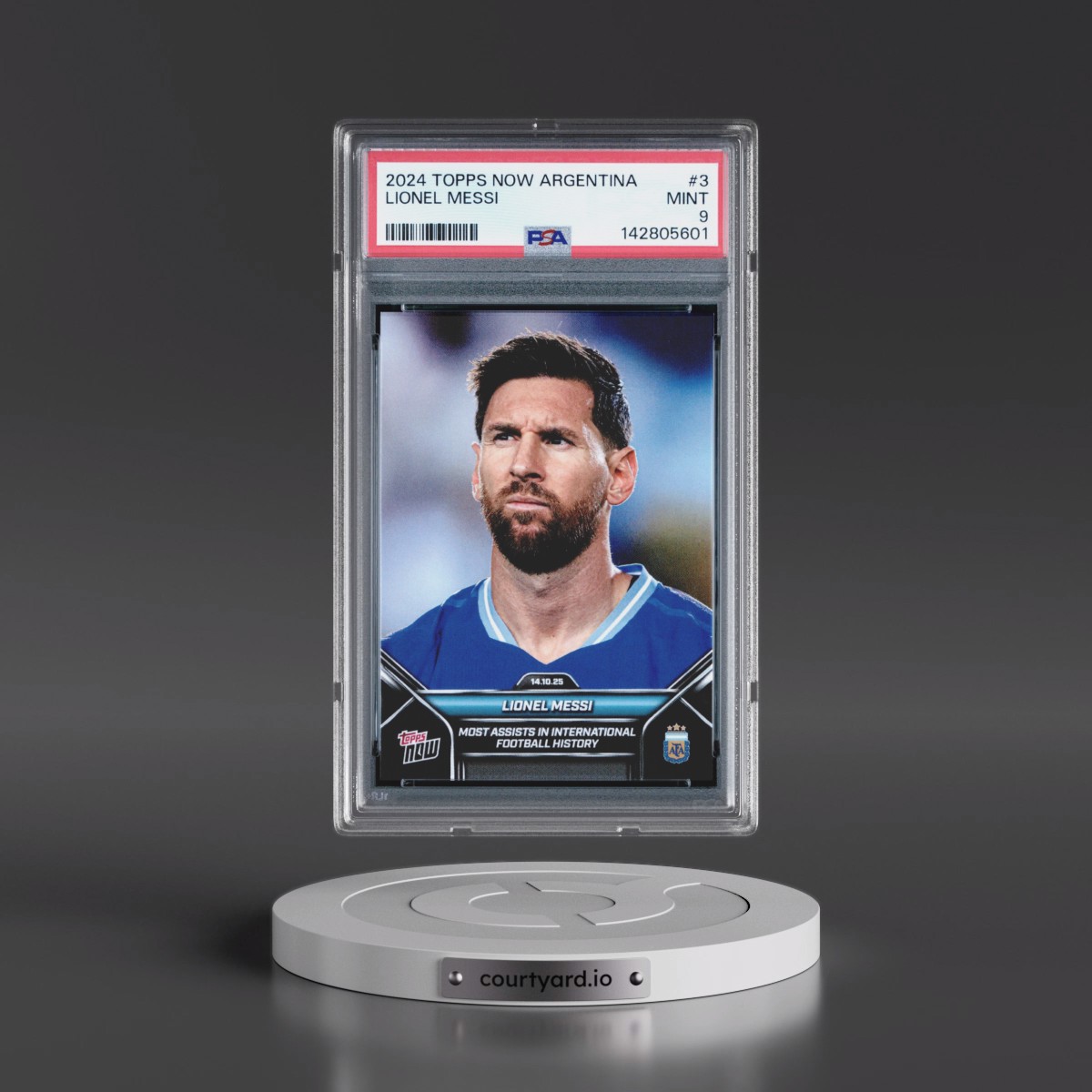 2024 Topps Now Argentina #3 Lionel Messi (PSA 9 MINT)