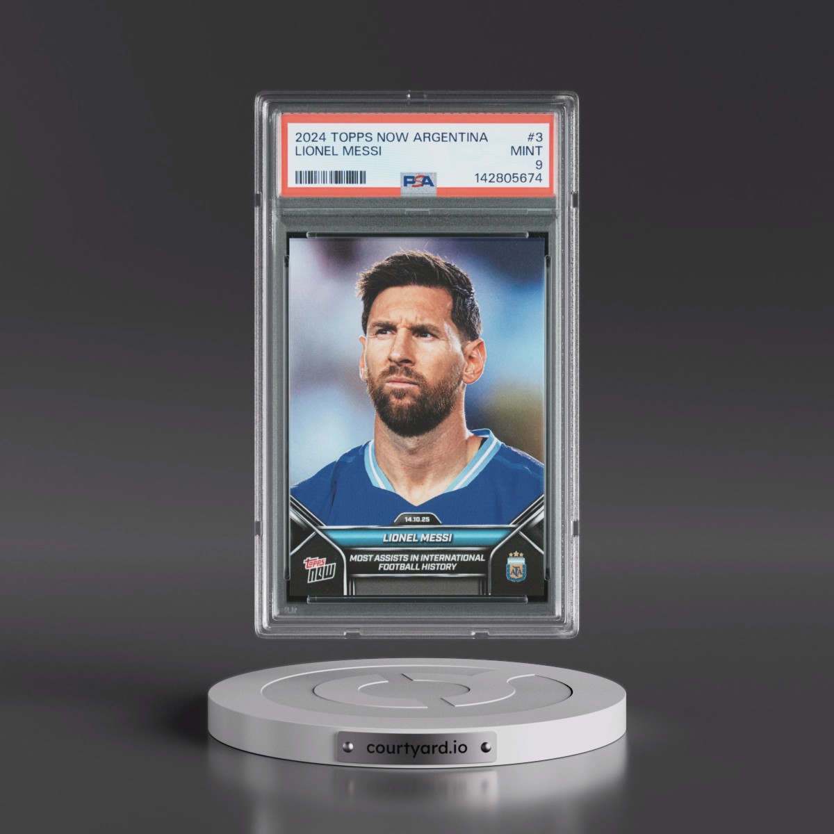 2024 Topps Now Argentina #3 Lionel Messi (PSA 9 MINT)