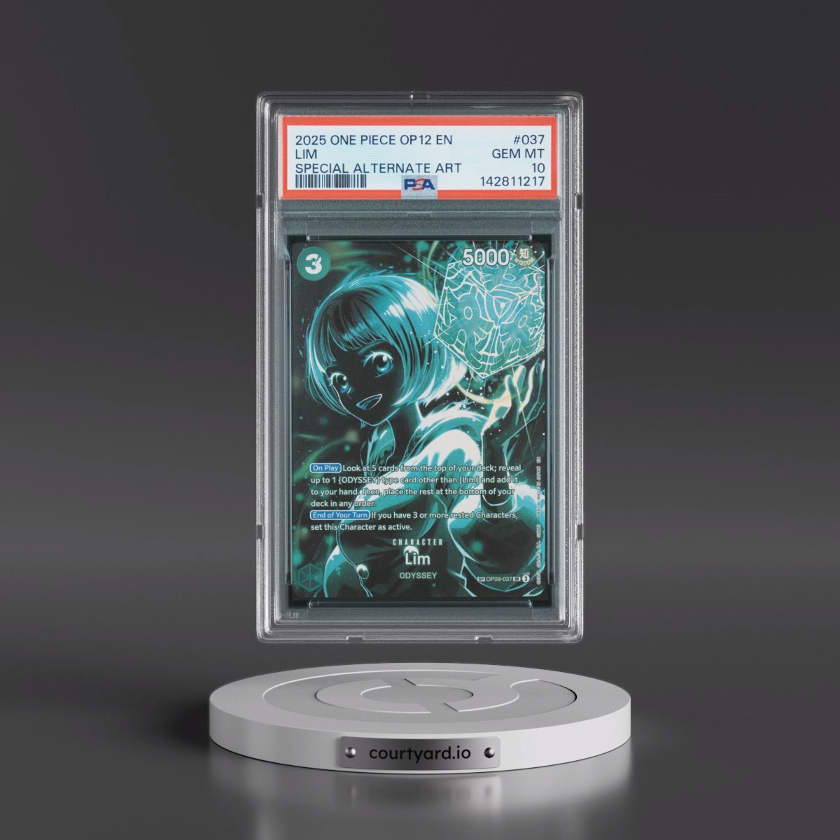 2025 One Piece OP12-Legacy of the Master #037 Lim - Special Alternate Art (PSA 10 GEM MINT)