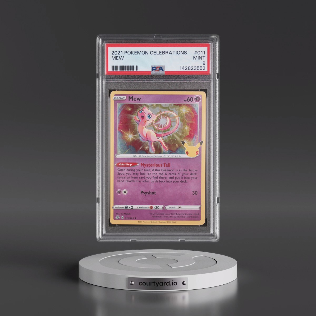 2021 Pokémon Celebrations #011 Mew (PSA 9 MINT)