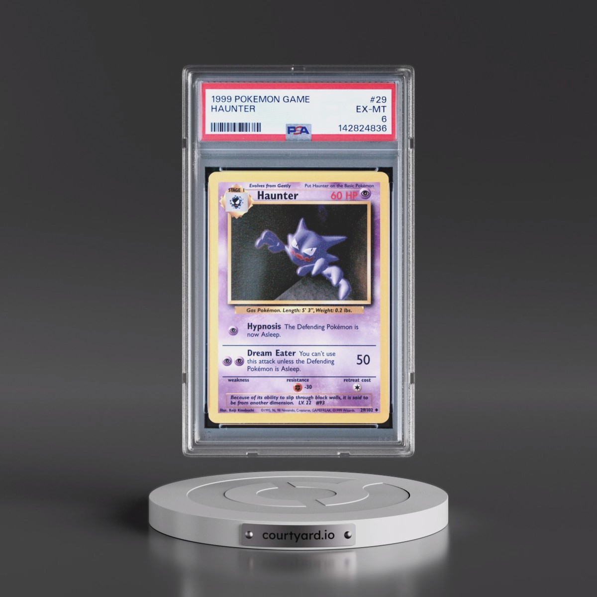 1999 haunter pokemon card 1999 Haunter