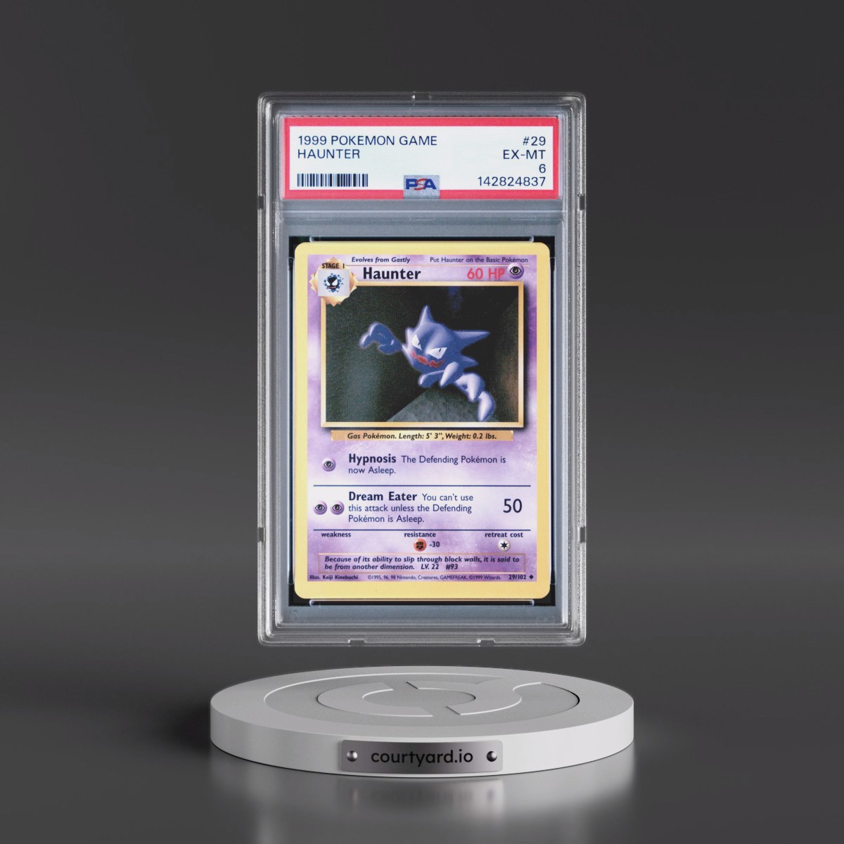1999 Pokémon Game #29 Haunter (PSA 6 EX-MT)