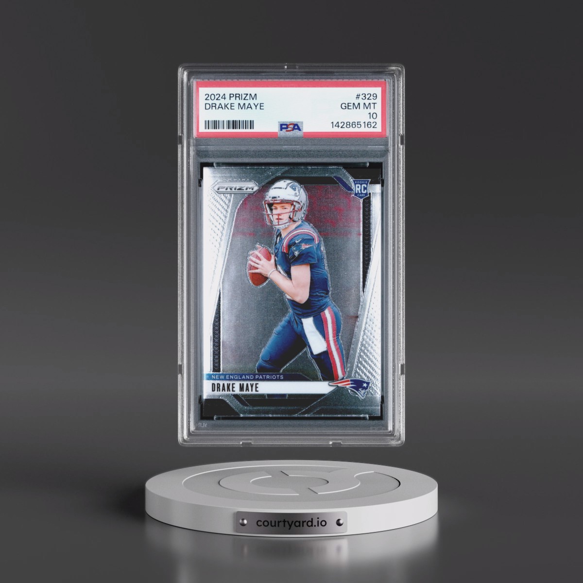 2024 Panini Prizm #329 Drake Maye (PSA 10 GEM MINT)