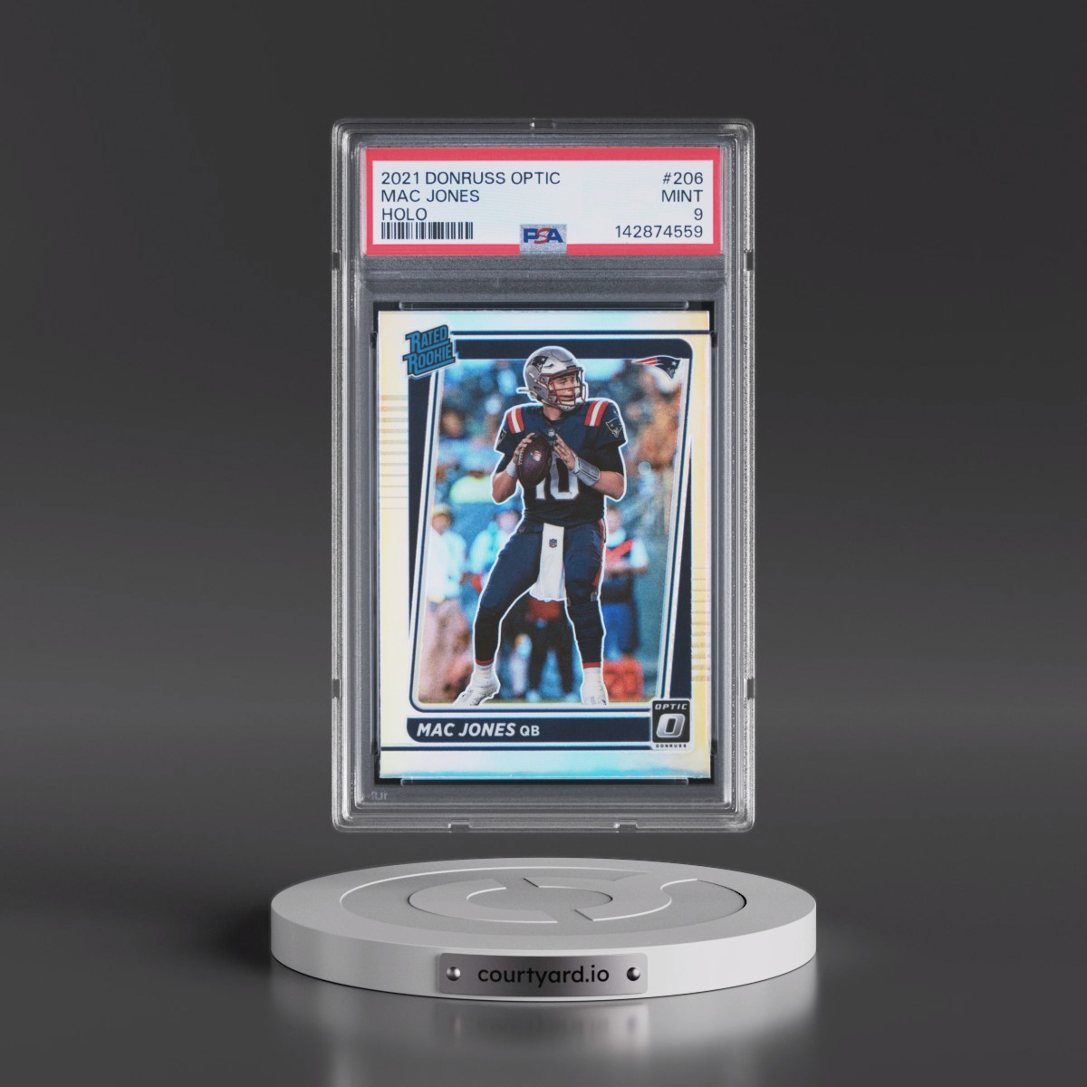 2021 Panini Donruss Optic #206 Mac Jones - Holo (PSA 9 MINT)