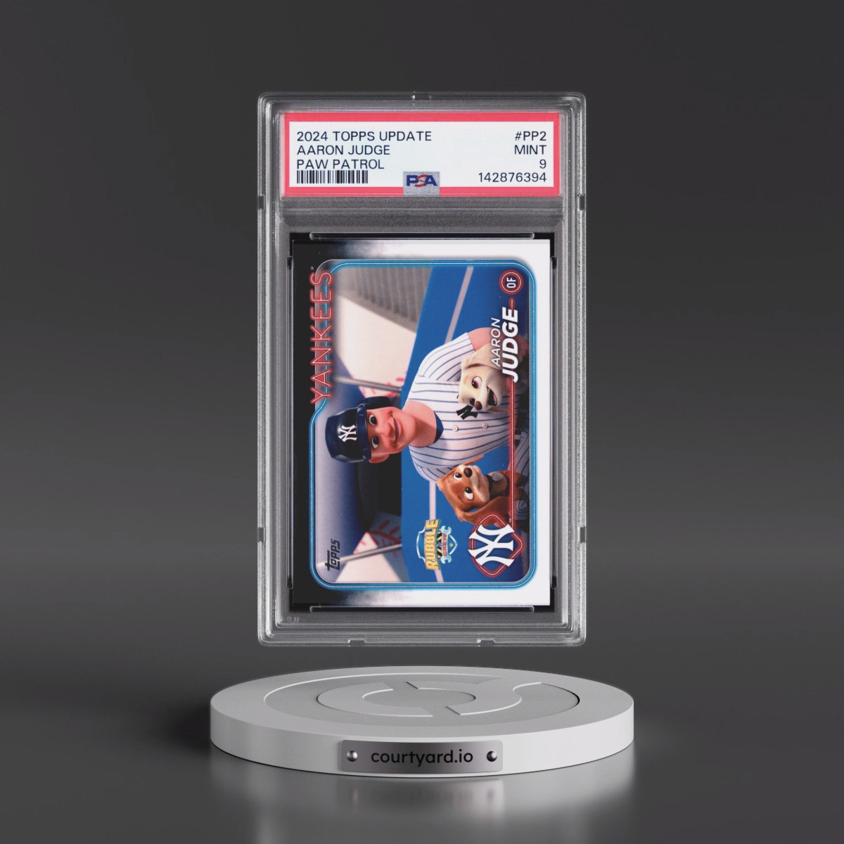 2024 Topps Update Paw Patrol #PP2 Aaron Judge (PSA 9 MINT)
