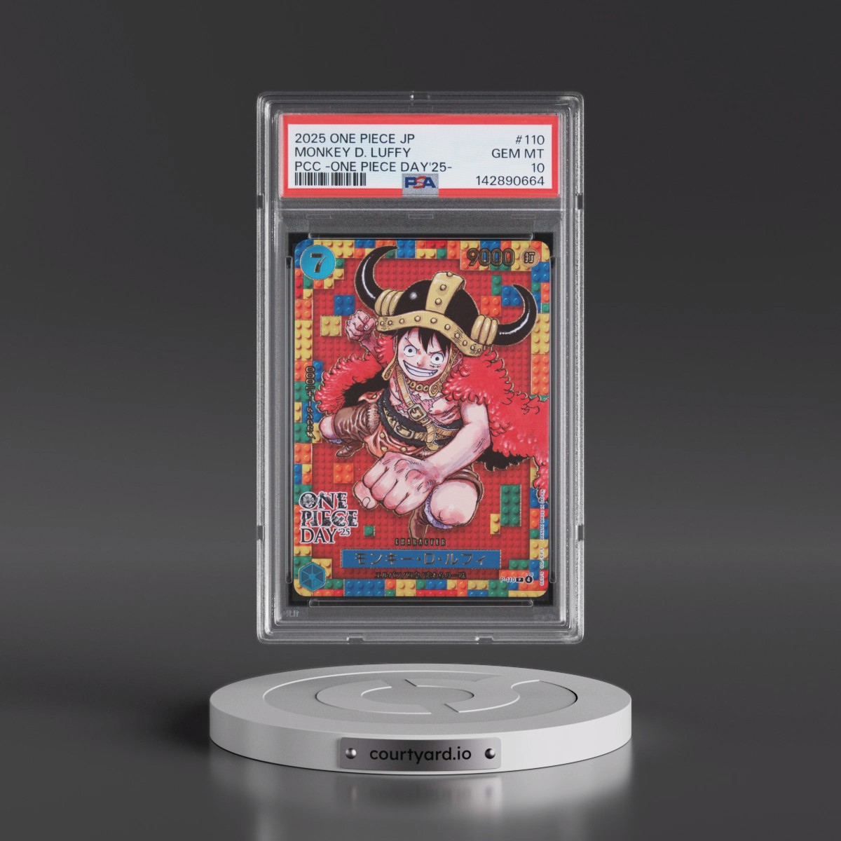 2025 One Piece Japanese Premium Card Collection -One Piece Day'25 #110 Monkey D. Luffy (PSA 10 GEM MINT)