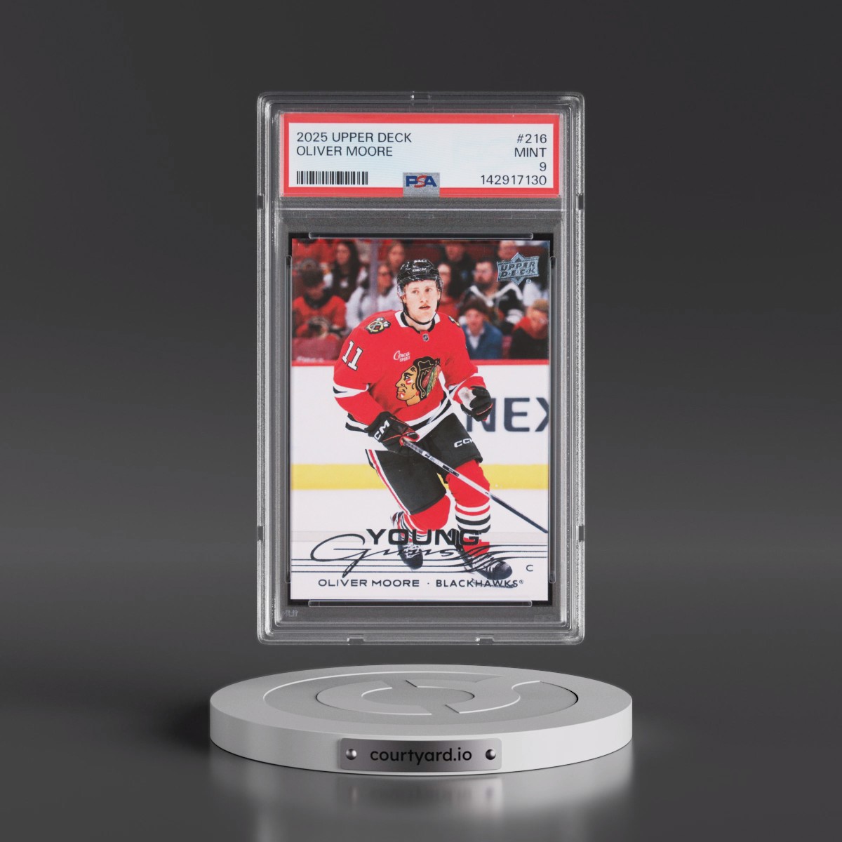 2025 Upper Deck #216 Oliver Moore (PSA 9 MINT)