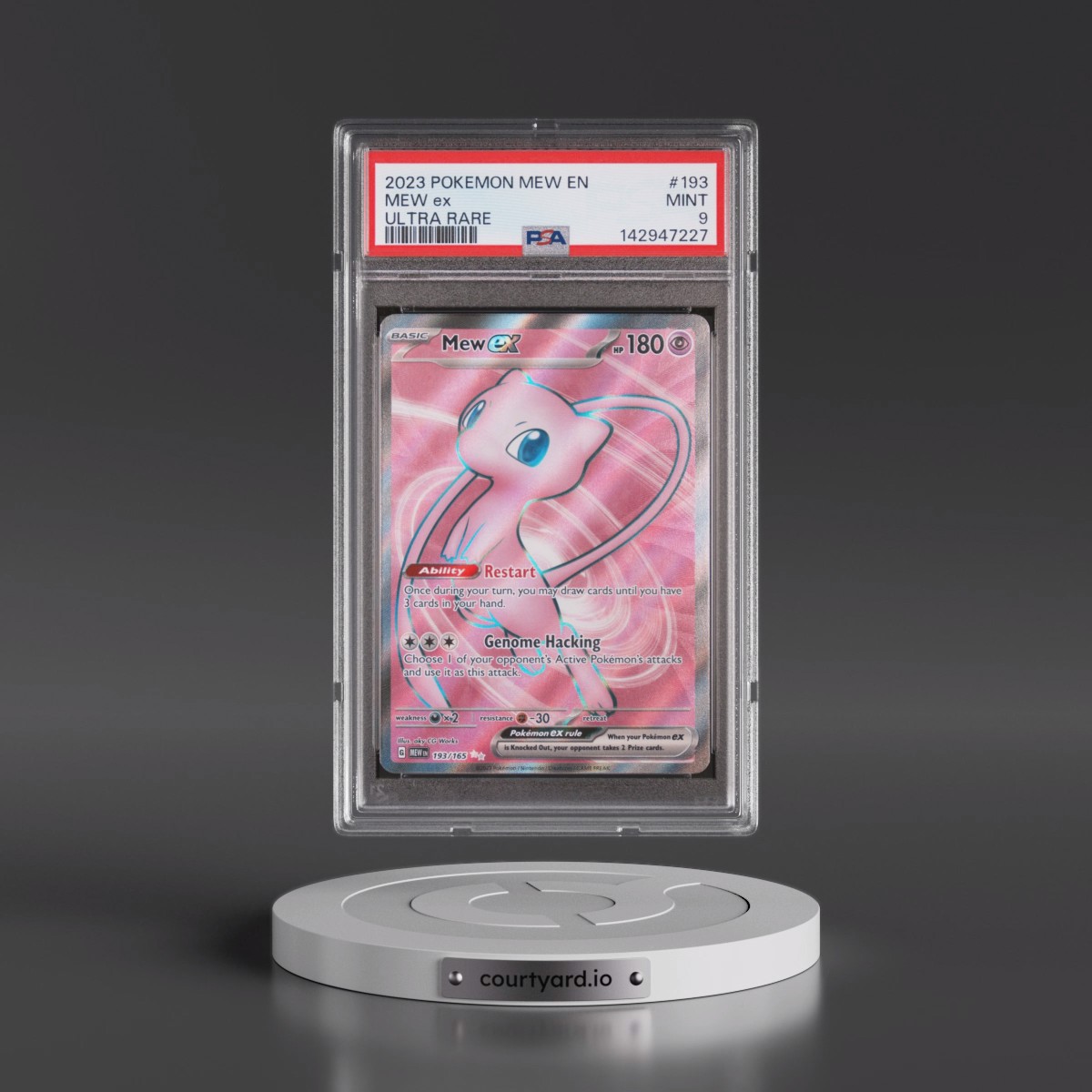 2023 Pokémon Mew EN-151 #193 Mew EX - Holo Ultra Rare (PSA 9 MINT)