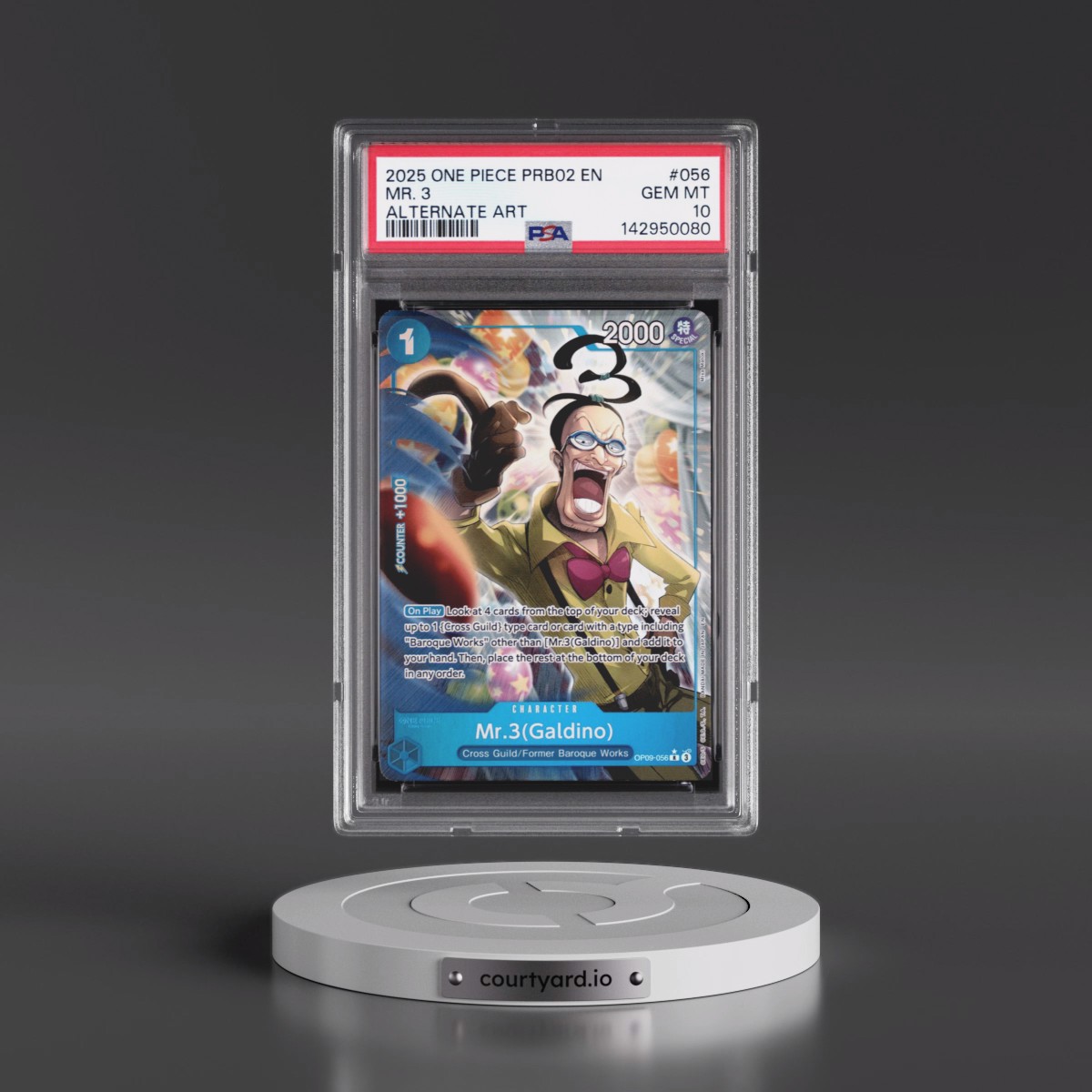 2025 One Piece PRB02-Premium Booster -One Piece Card the Best- Vol.2 #056 Mr. 3 - Alternate Art (PSA 10 GEM MINT)