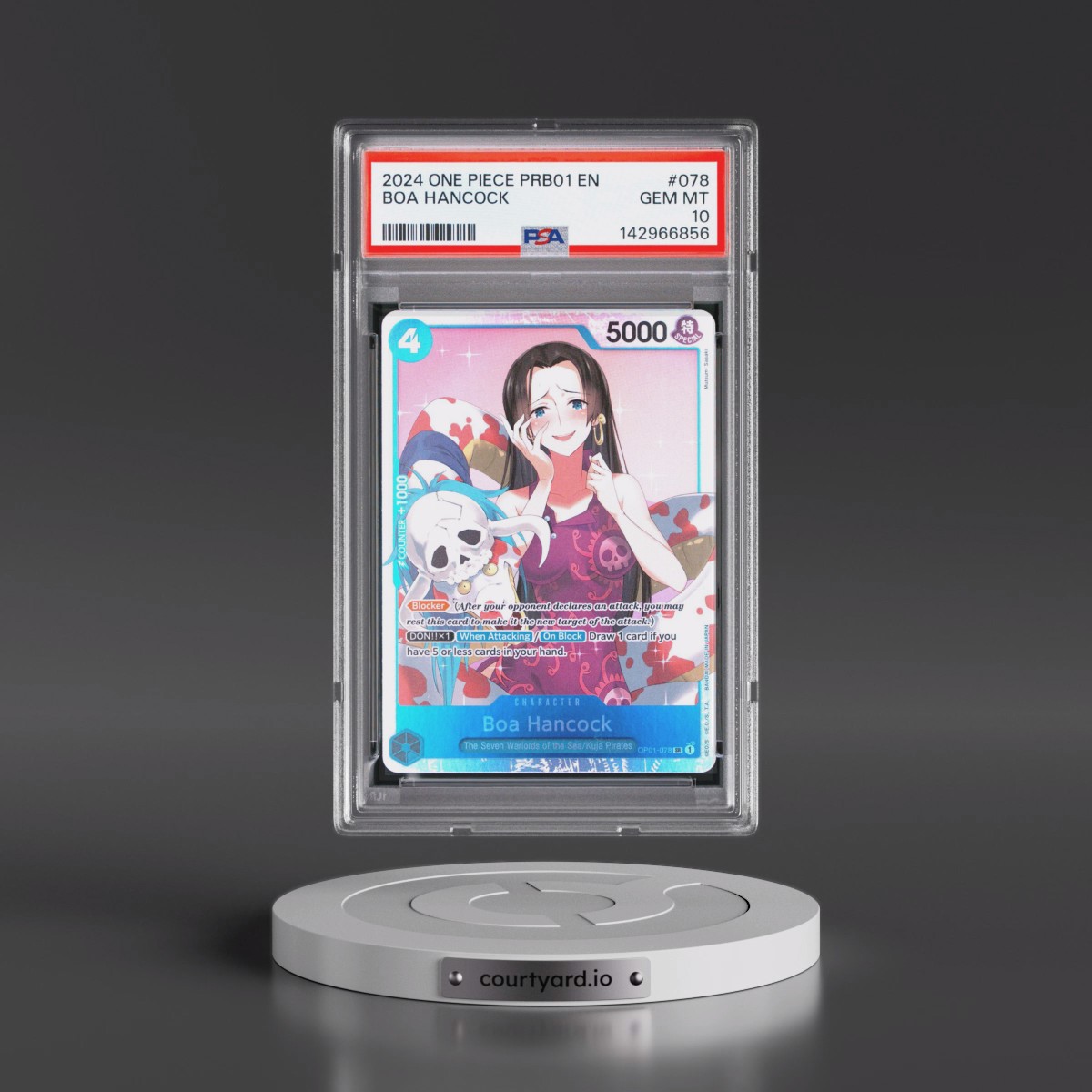 2024 One Piece PRB01-Premium Booster -One Piece Card the Best #078 Boa Hancock (PSA 10 GEM MINT)