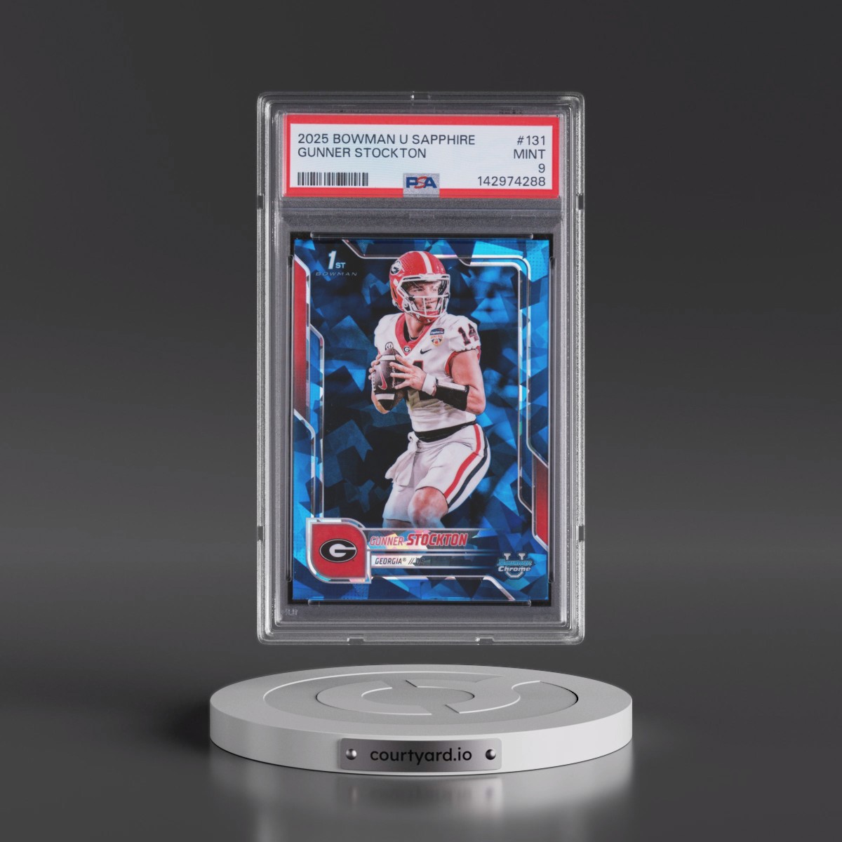 2025 Bowman University Chrome Sapphire #131 Gunner Stockton (PSA 9 MINT)