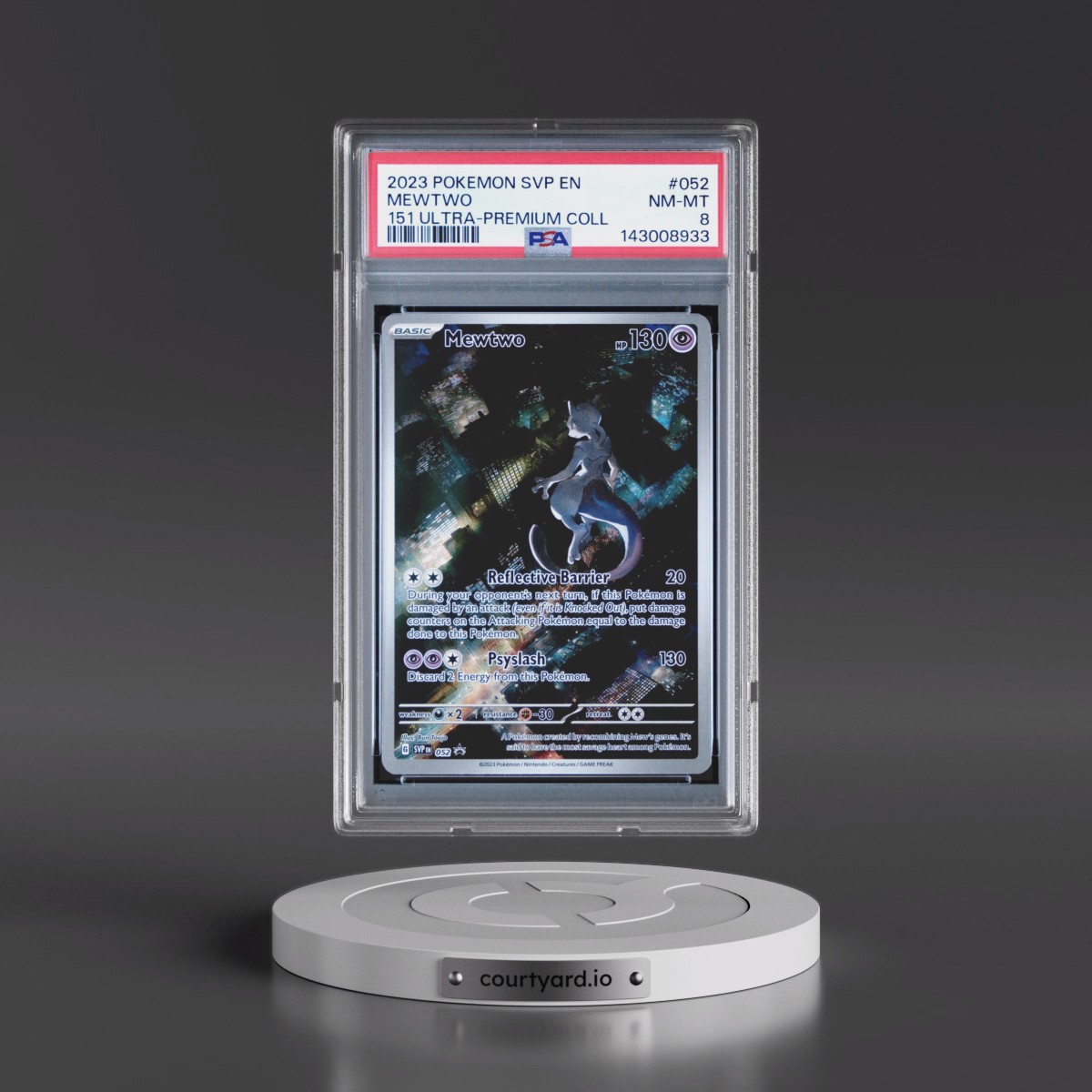 2023 Pokémon Svp EN-SV Black Star Promo #052 Mewtwo - 151 Ultra-Premium Collection (PSA 8 NM-MT)