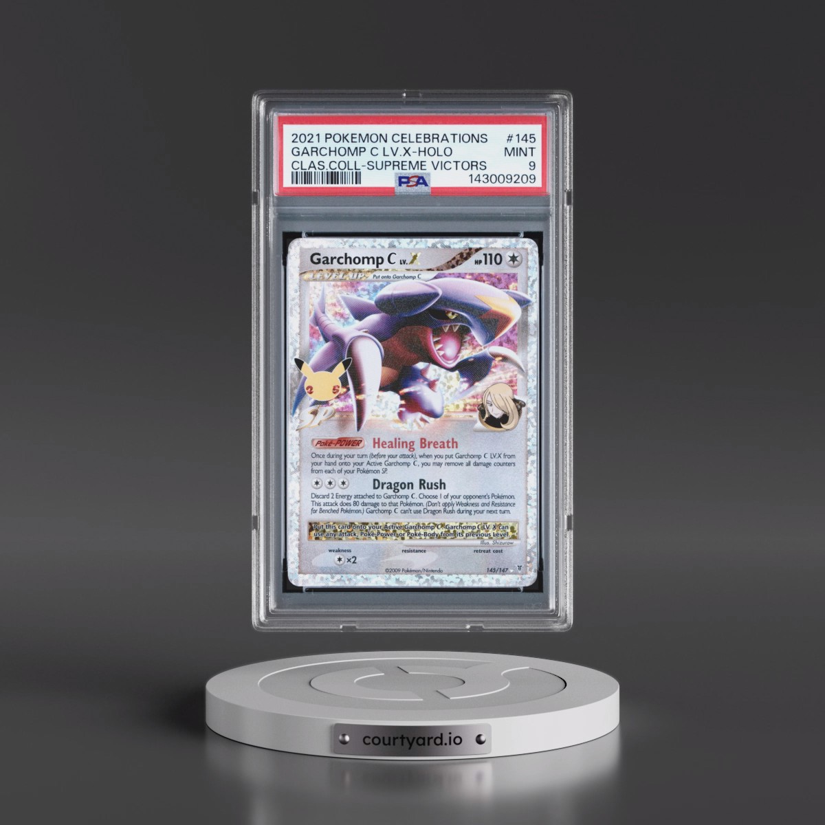 2021 Pokémon Celebrations Classic Collection #145 Garchomp C LV.X - Holo (PSA 9 MINT)