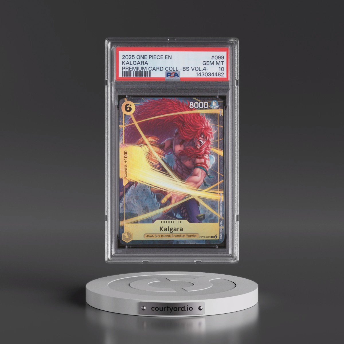 2025 One Piece Premium Card Collection -Best Selection Vol.4 #099 Kalgara (PSA 10 GEM MINT)