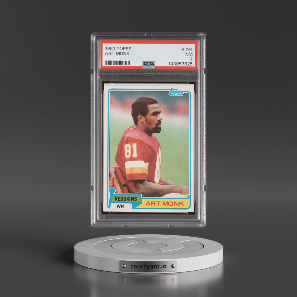 1981 Topps #194 Art Monk (PSA 7 NM)