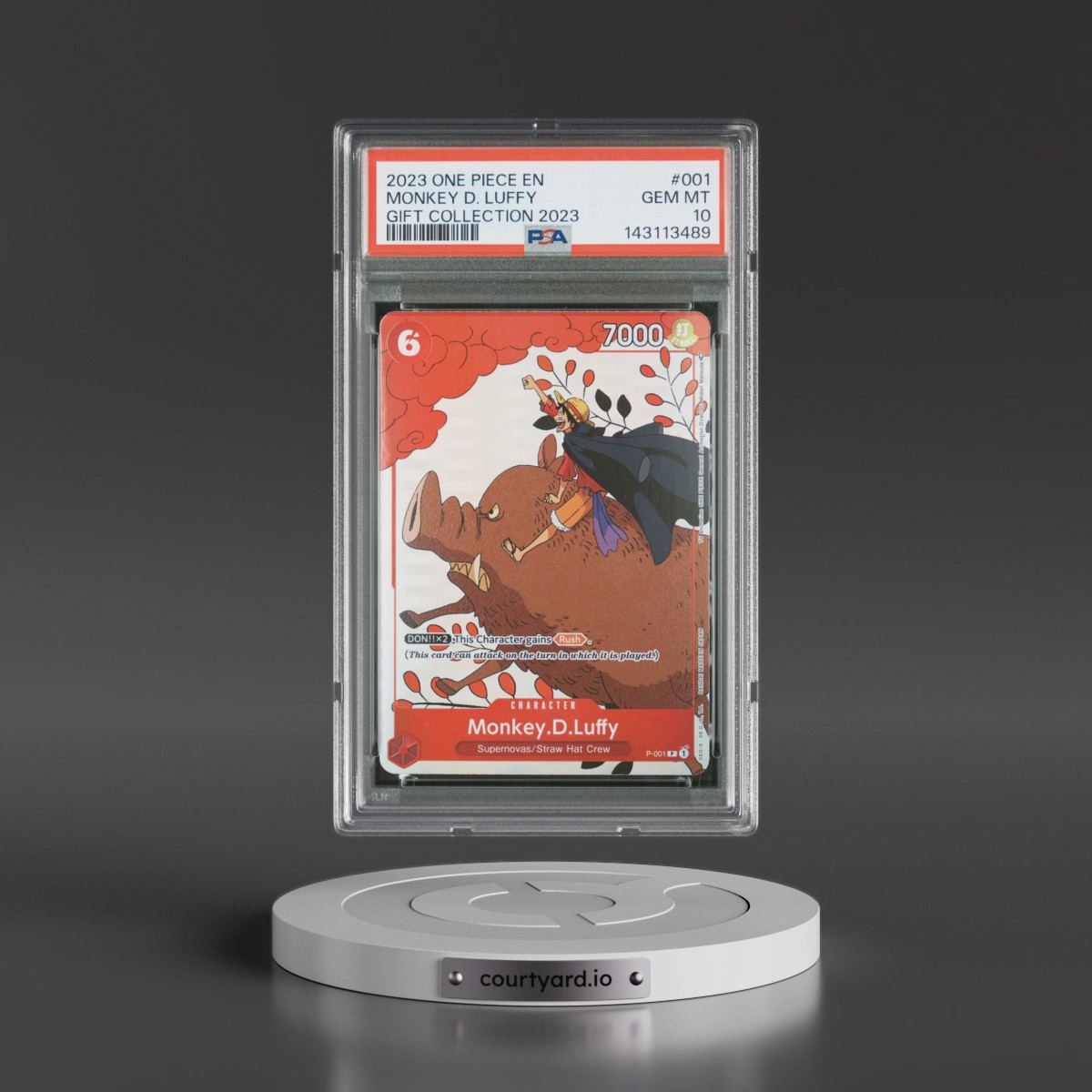 2023 One Piece Gift Collection 2023 #001 Monkey D. Luffy (PSA 10 GEM MINT)