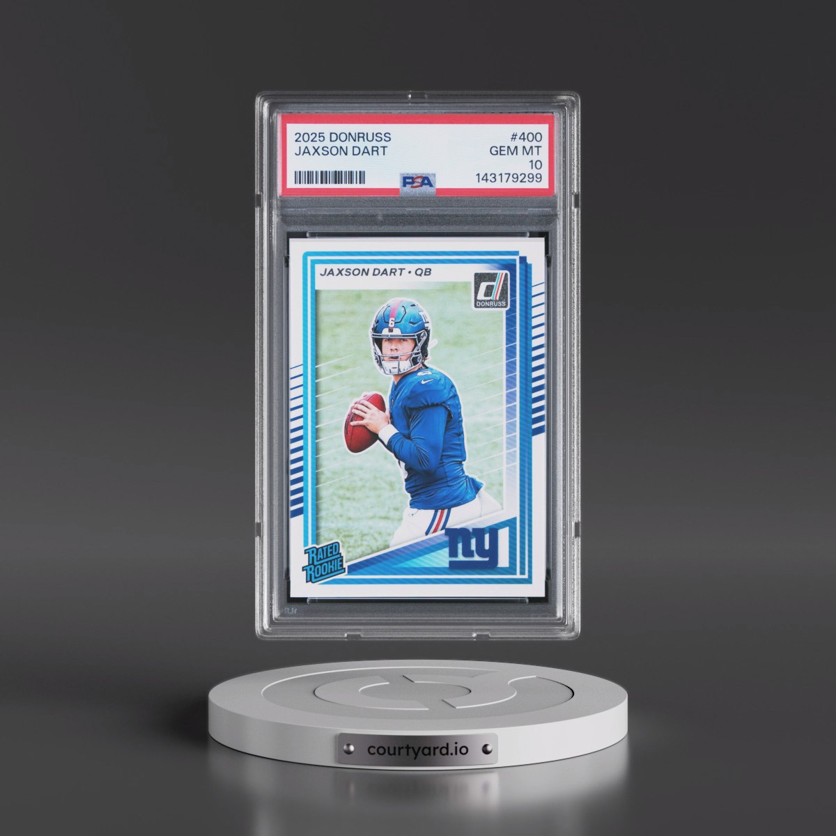 2025 Panini Donruss #400 Jaxson Dart (PSA 10 GEM MINT)