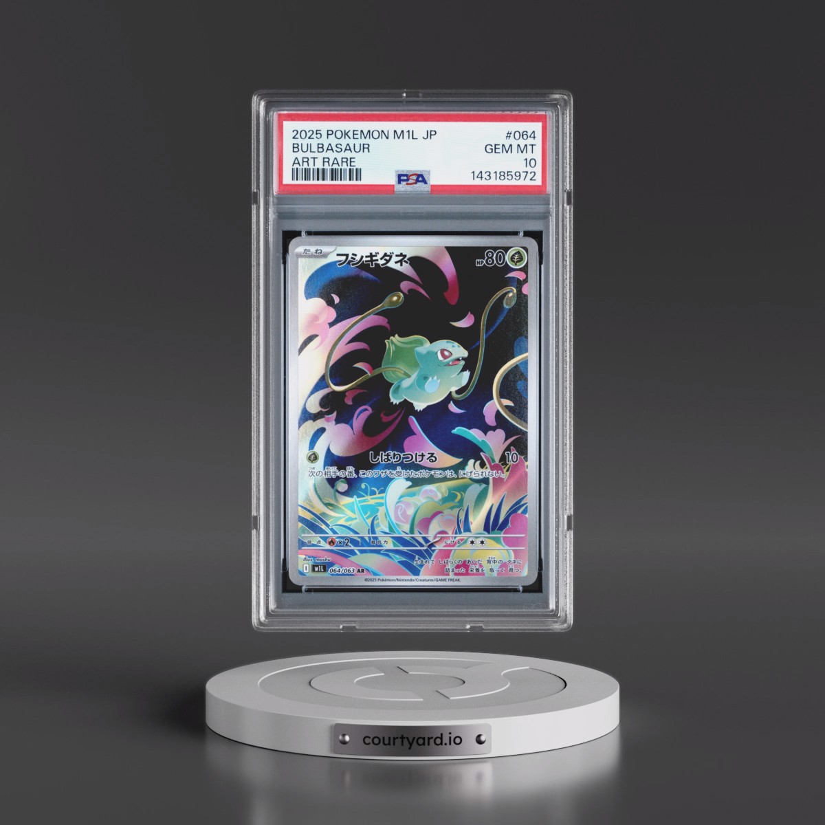 2025 Pokémon M1l-Mega Brave #064 Bulbasaur - Art Rare (PSA 10 GEM MINT)