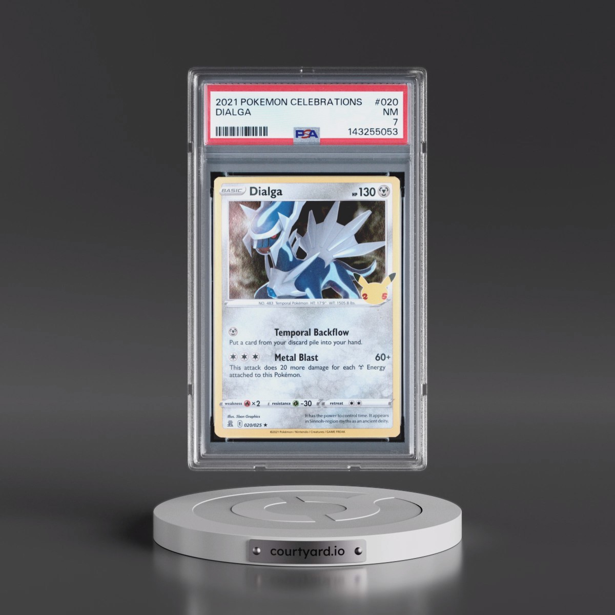 2021 Pokémon Celebrations #020 Dialga (PSA 7 NM)