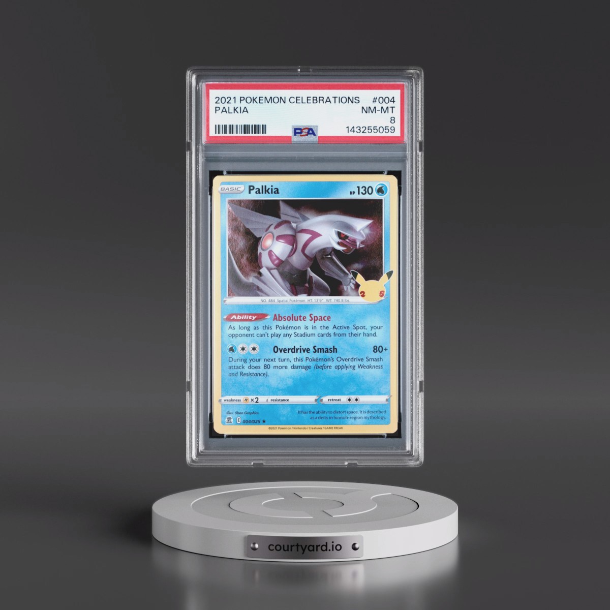 2021 Pokémon Celebrations #004 Palkia (PSA 8 NM-MT)
