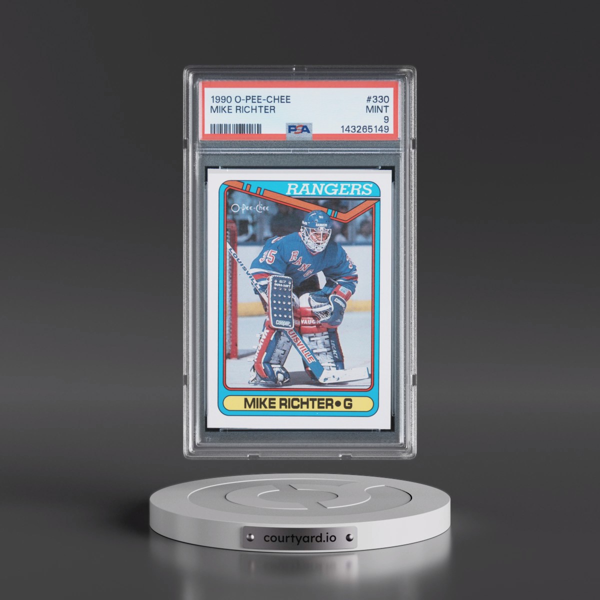 1990 O-Pee-Chee #330 Mike Richter (PSA 9 MINT)