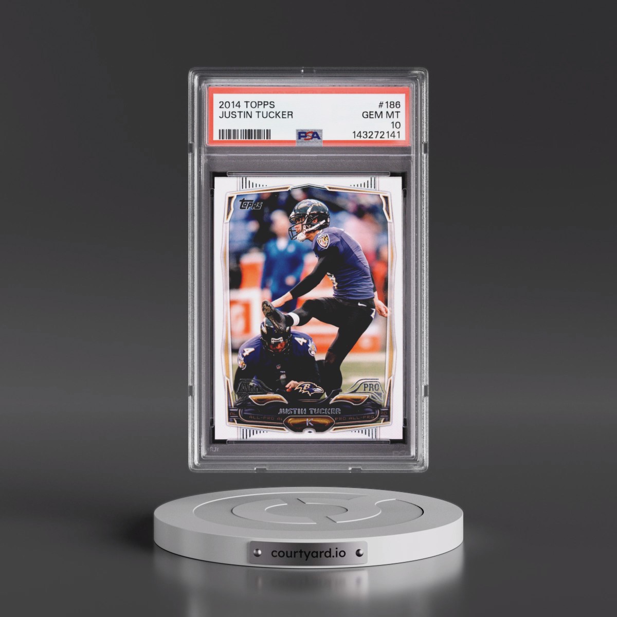 2014 Topps #186 Justin Tucker (PSA 10 GEM MINT)