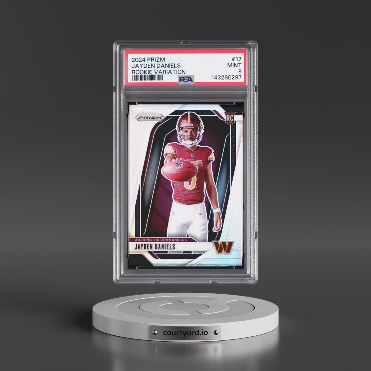 2024 Panini Prizm Rookie Variation #17 Jayden Daniels (PSA 9 MINT)