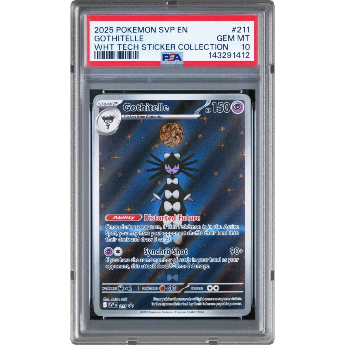 Pokémon Svp Gothitelle - White Flare Tech Sticker Collection