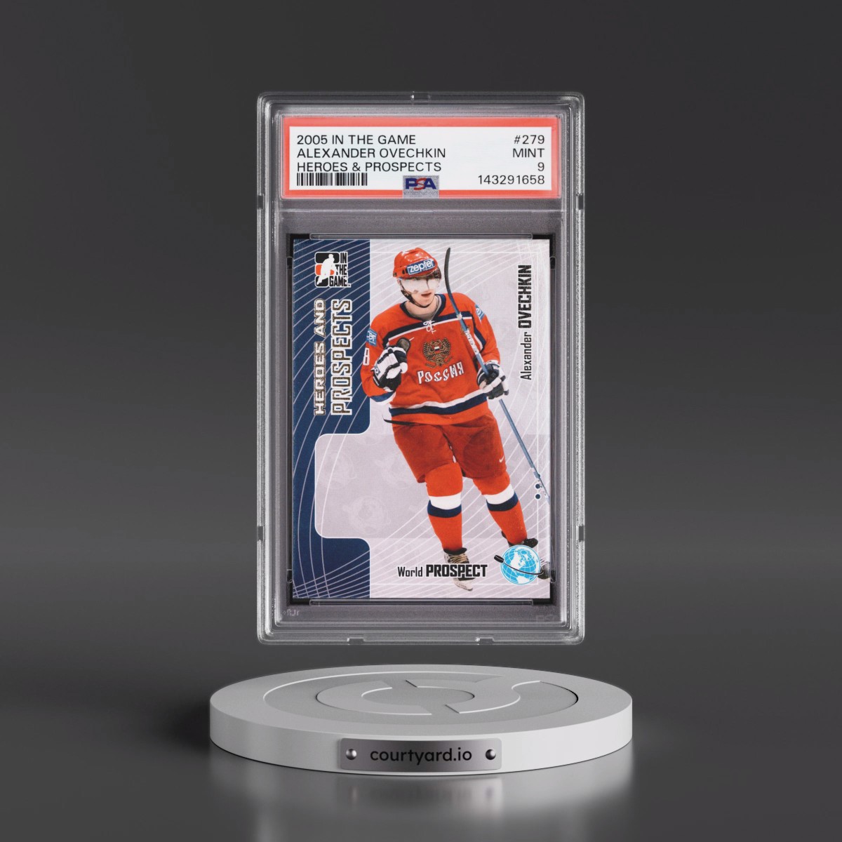 2005 In the Game Heroes & Prospects #279 Alexander Ovechkin (PSA 9 MINT)