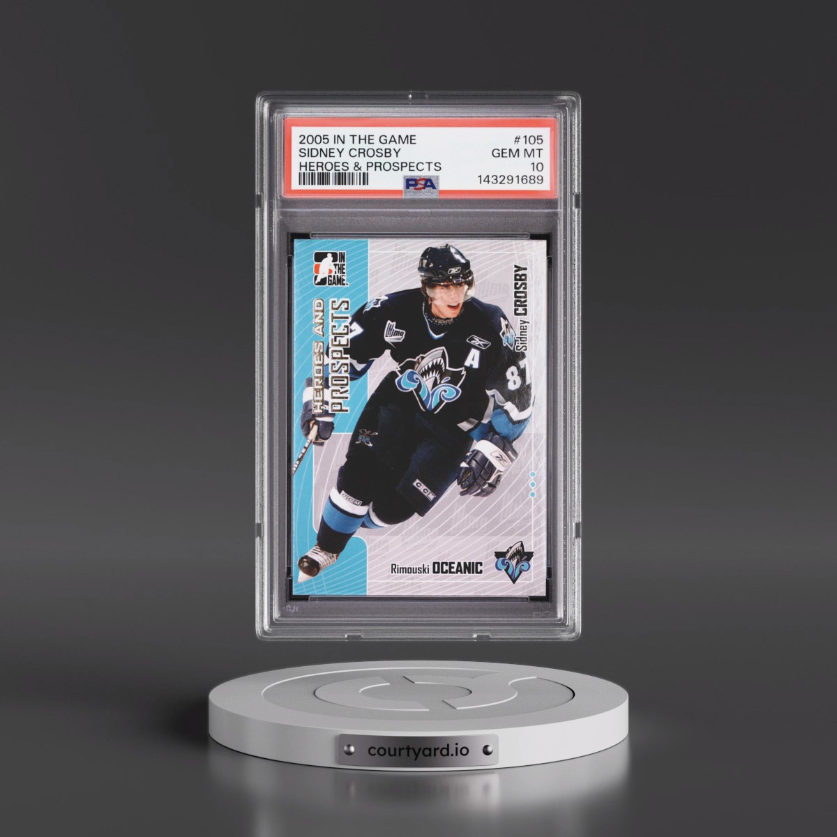 2005 In the Game Heroes & Prospects #105 Sidney Crosby (PSA 10 GEM MINT)