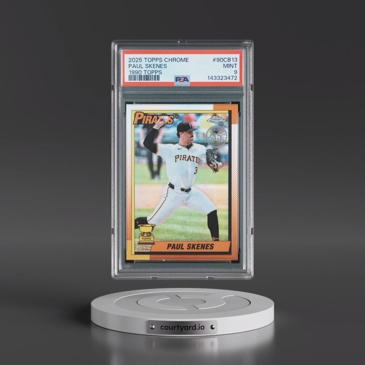 2025 Topps Chrome 1990 Topps #90CB13 Paul Skenes (PSA 9 MINT)