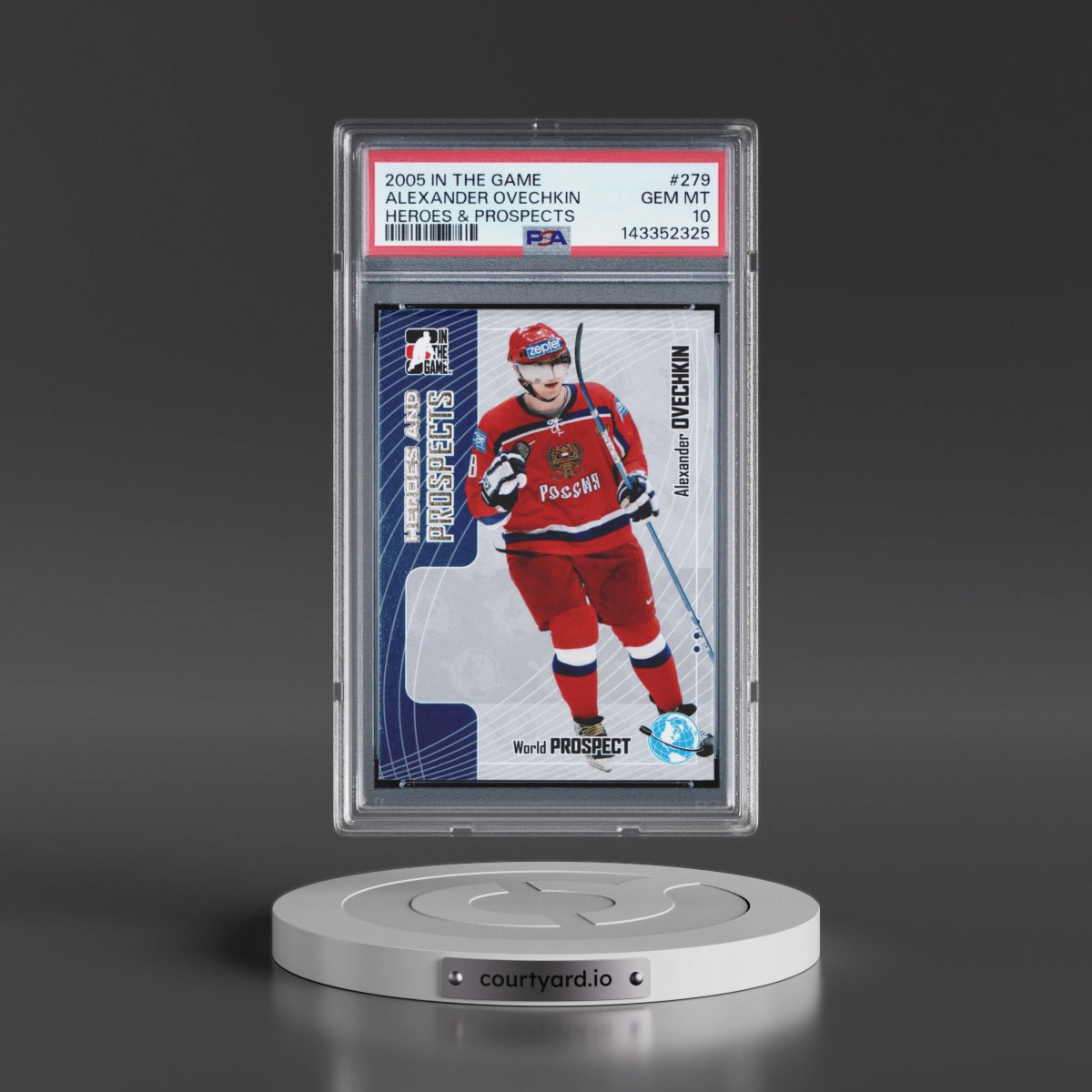 2005 In the Game Heroes & Prospects #279 Alexander Ovechkin (PSA 10 GEM MINT)