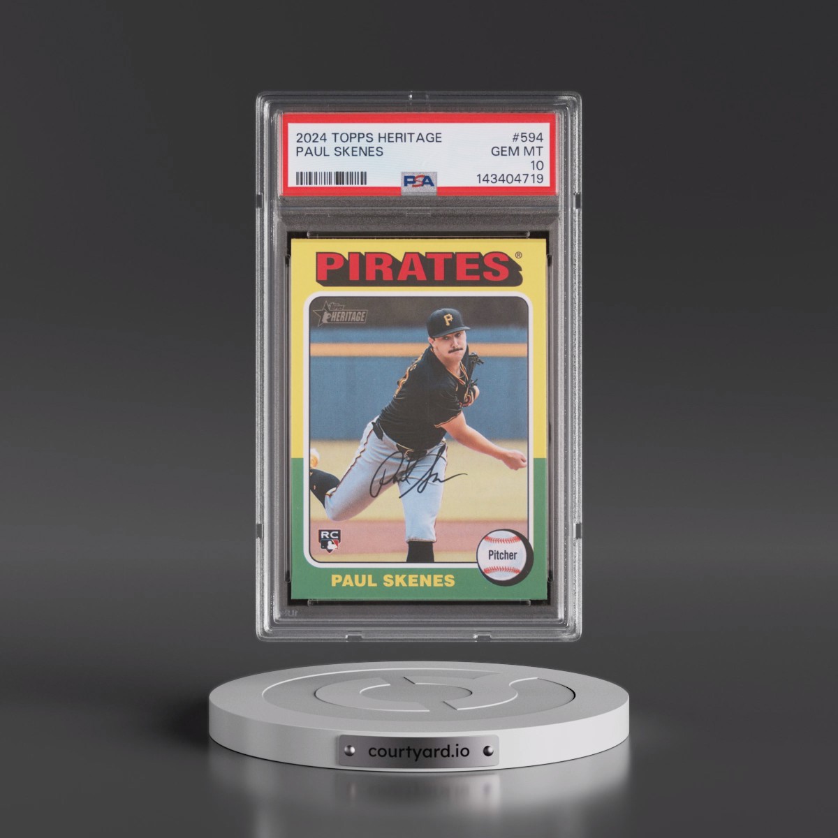 2024 Topps Heritage #594 Paul Skenes (PSA 10 GEM MINT)