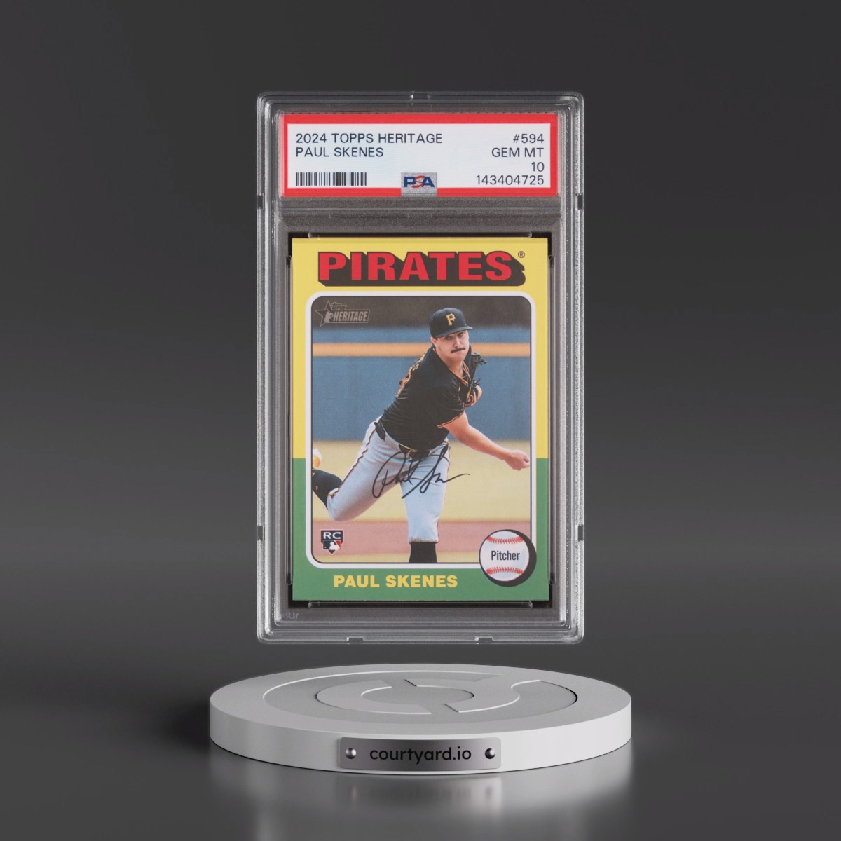 2024 Topps Heritage #594 Paul Skenes (PSA 10 GEM MINT)