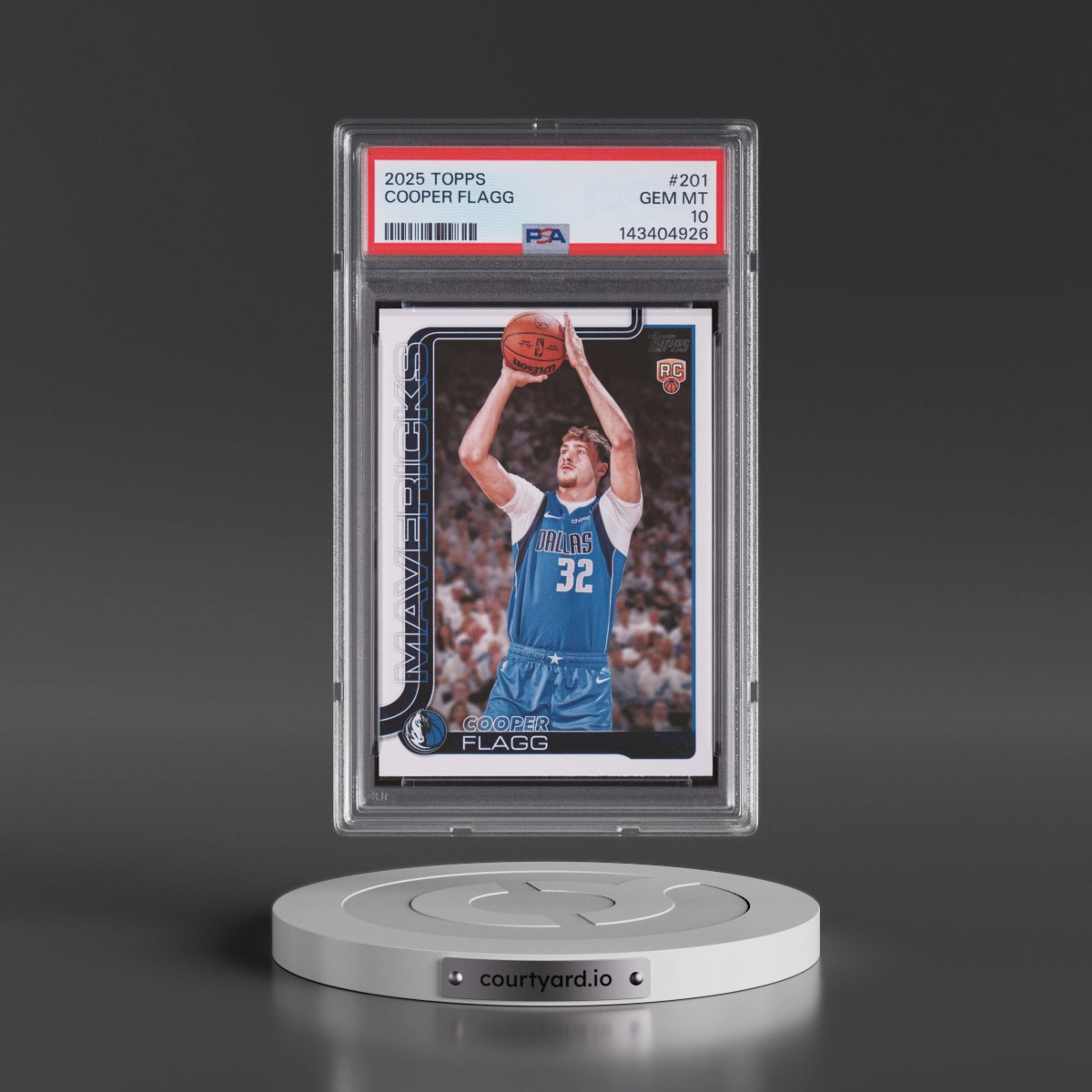 2025 Topps #201 Cooper Flagg (PSA 10 GEM MINT)