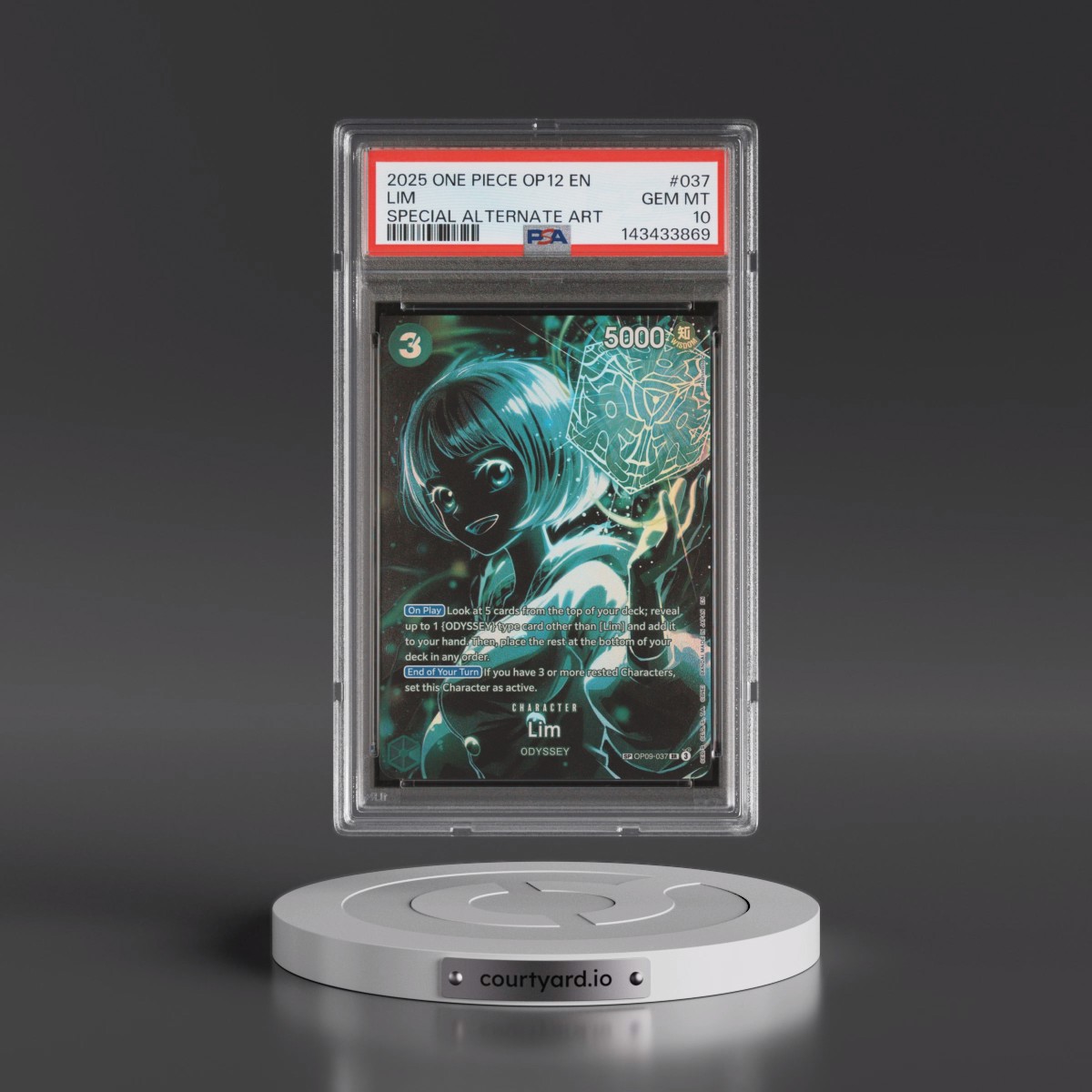2025 One Piece OP12-Legacy of the Master #037 Lim - Special Alternate Art (PSA 10 GEM MINT)