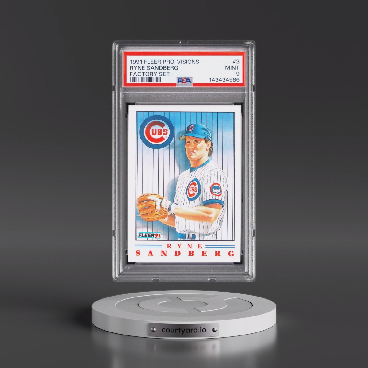 1991 Fleer Pro-Vision #3 Ryne Sandberg - Factory Set (PSA 9 MINT)