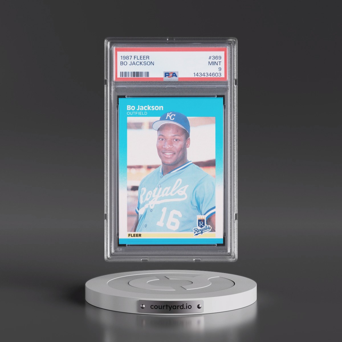 1987 Fleer #369 Bo Jackson (PSA 9 MINT)