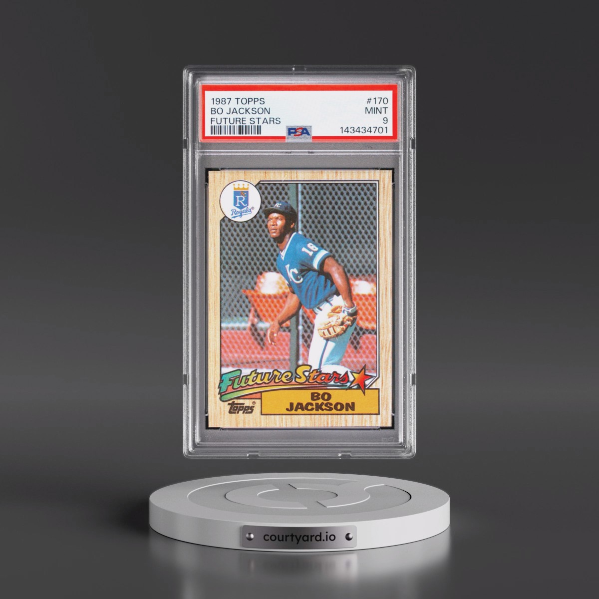 1987 Topps #170 Bo Jackson - Future Stars (PSA 9 MINT)