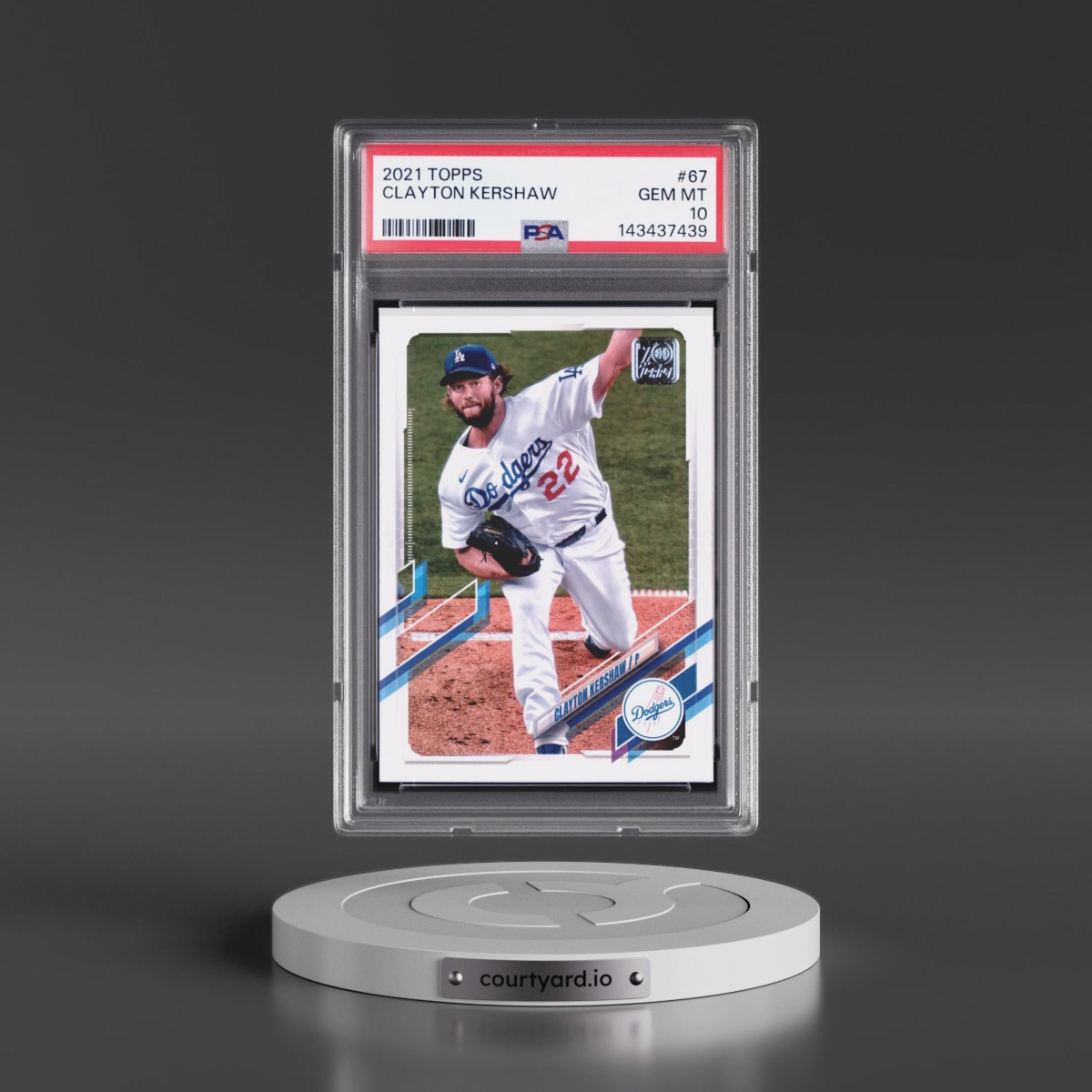 2021 Topps #67 Clayton Kershaw (PSA 10 GEM MINT)