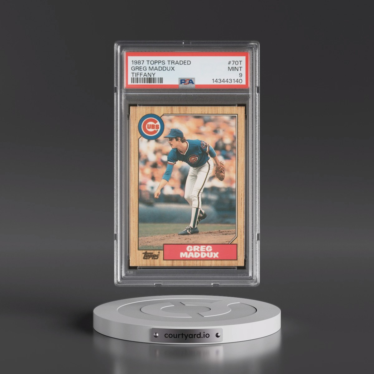 1987 Topps Traded Tiffany #70T Greg Maddux (PSA 9 MINT)