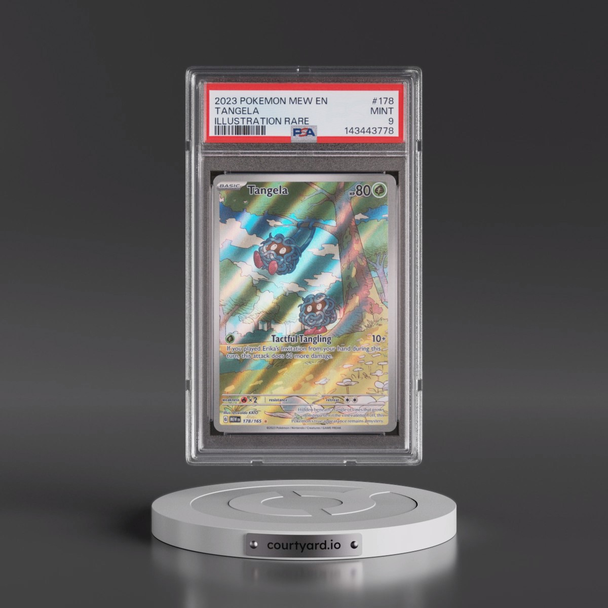 2023 Pokémon Mew EN-151 #178 Tangela - Illustration Rare (PSA 9 MINT)