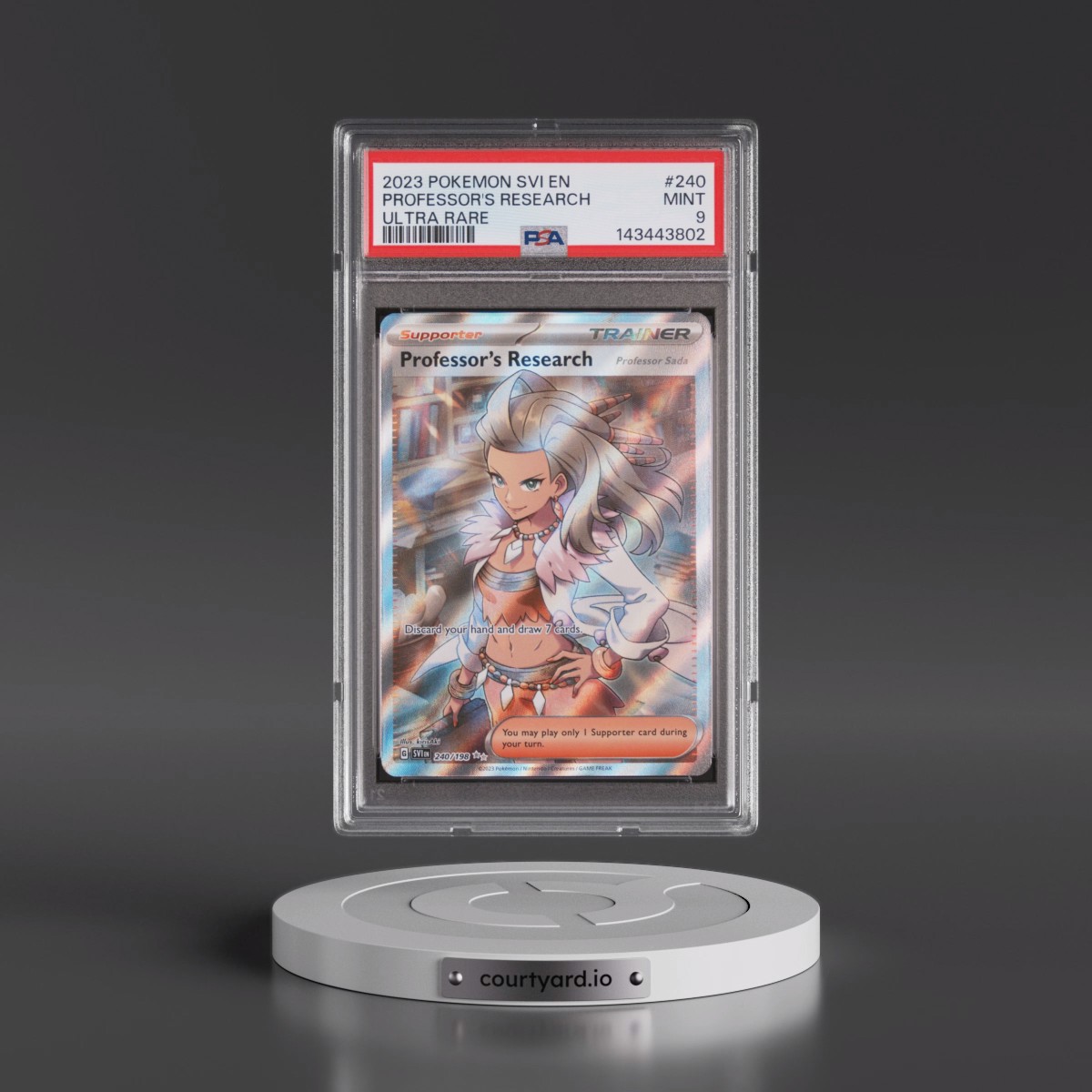2023 Pokémon Svi EN-Scarlet & Violet #240 Professor's Research - Ultra Rare (PSA 9 MINT)