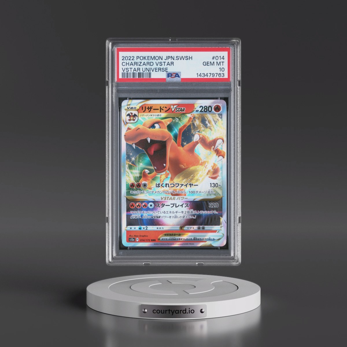 2022 Pokémon Sword & Shield Vstar Universe #014 Charizard Vstar (PSA 10 GEM MINT)