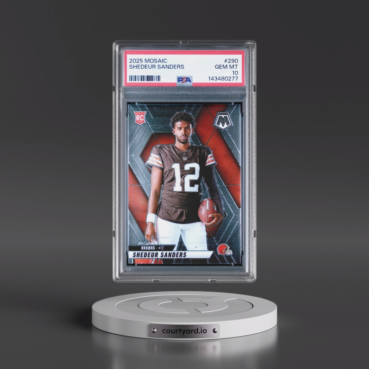 2025 Panini Mosaic #290 Shedeur Sanders (PSA 10 GEM MINT)