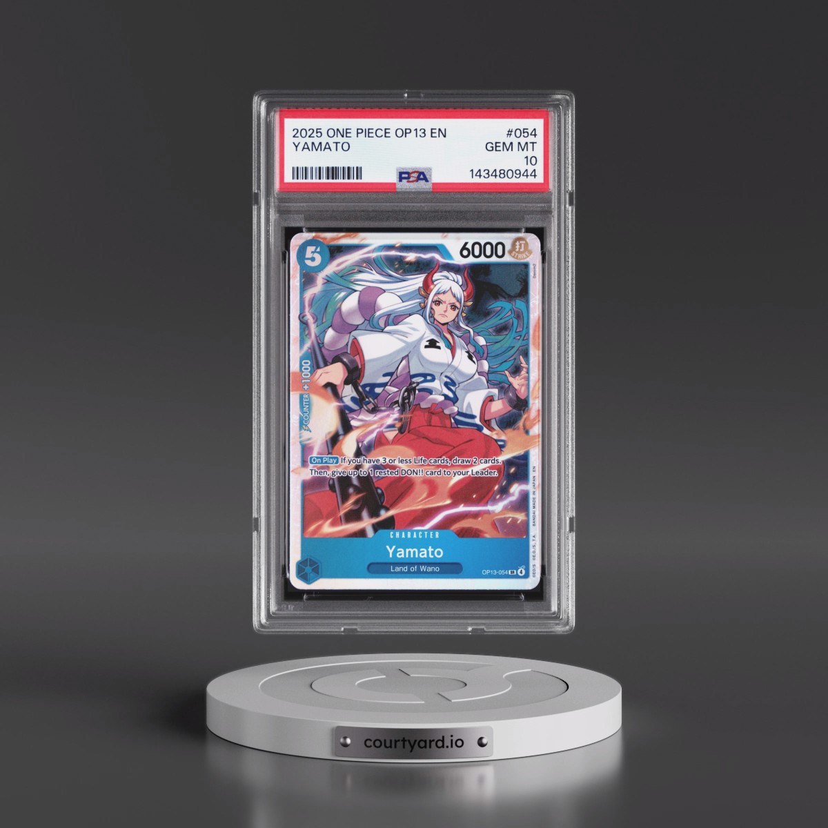 2025 One Piece OP13-Carrying on His Will #054 Yamato (PSA 10 GEM MINT)