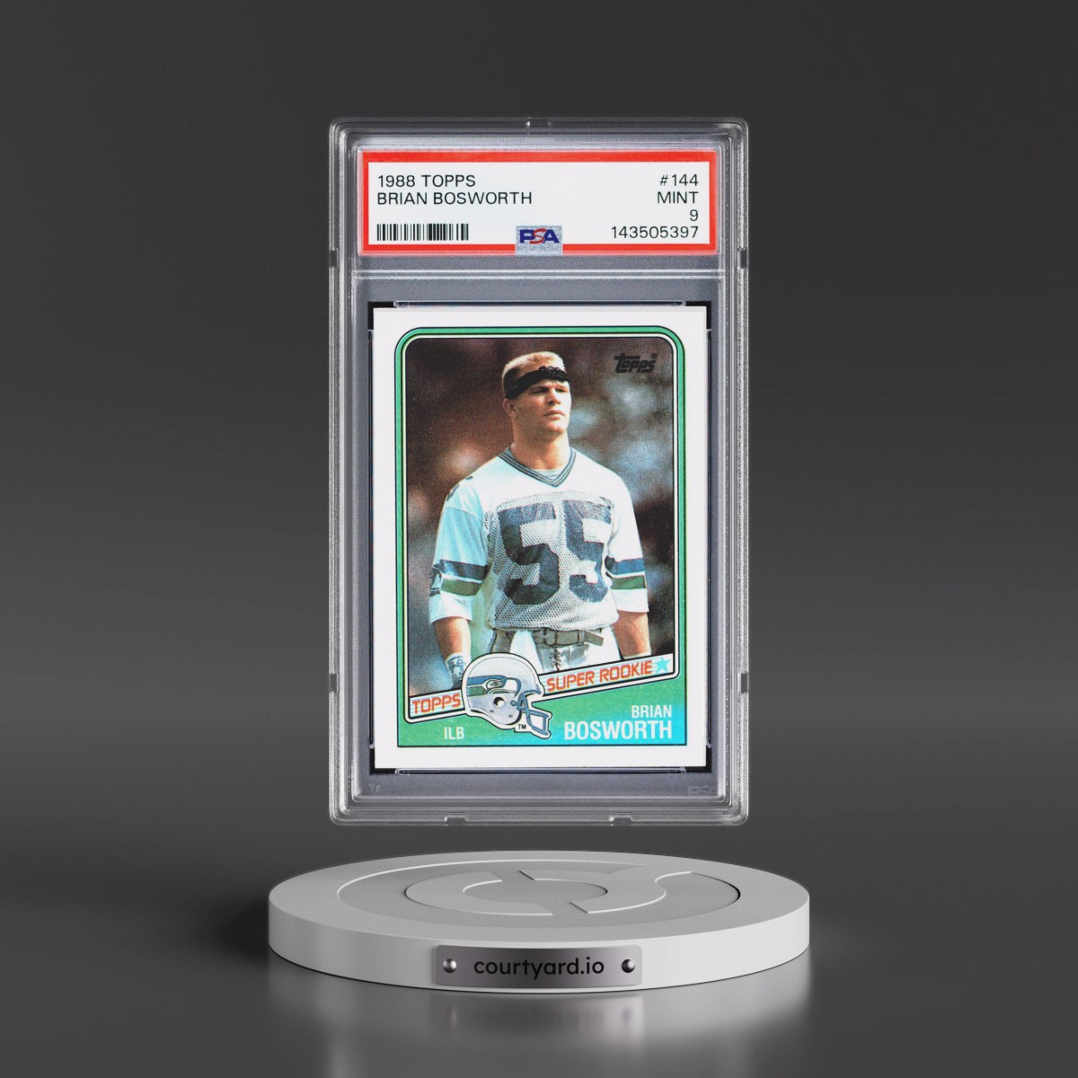 1988 Topps #144 Brian Bosworth (PSA 9 MINT)