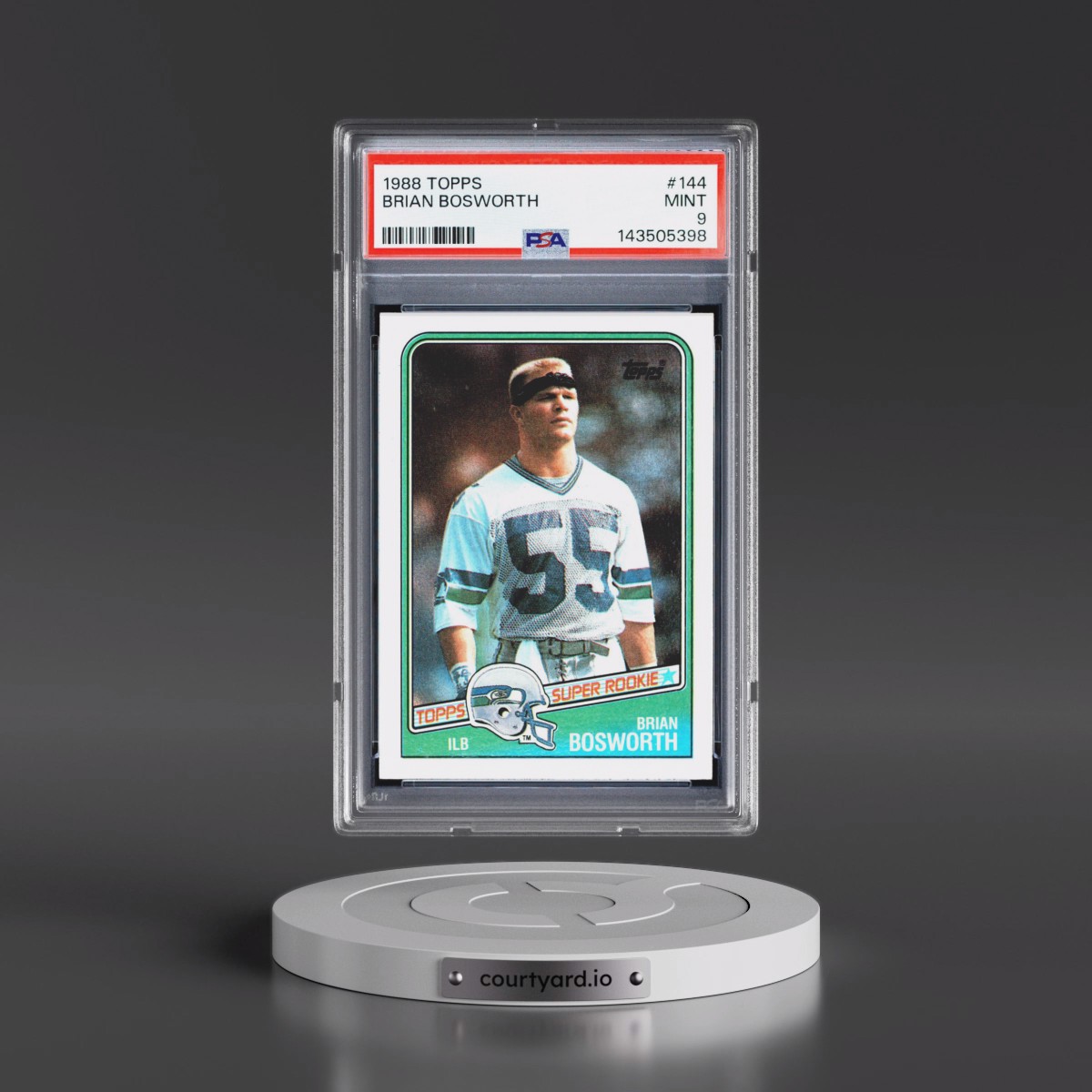 1988 Topps #144 Brian Bosworth (PSA 9 MINT)